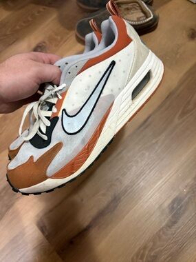Nike White, Orange & Black Low-Top Running Sneakers
